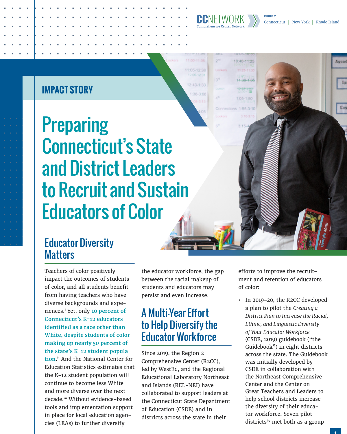 Preparing Connecticut's State and District Leaders to Recruit and Sustain Educators of Color