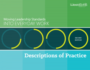 Cover for Moving Leadership Standards Into Everyday Work: Descriptions of Practice, Second Edition